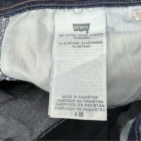 LEVI’S 515 Women’s Blue Jeans Sz 4M Bootcut Pockets Stretch Dark Wash - Picture 7 of 8